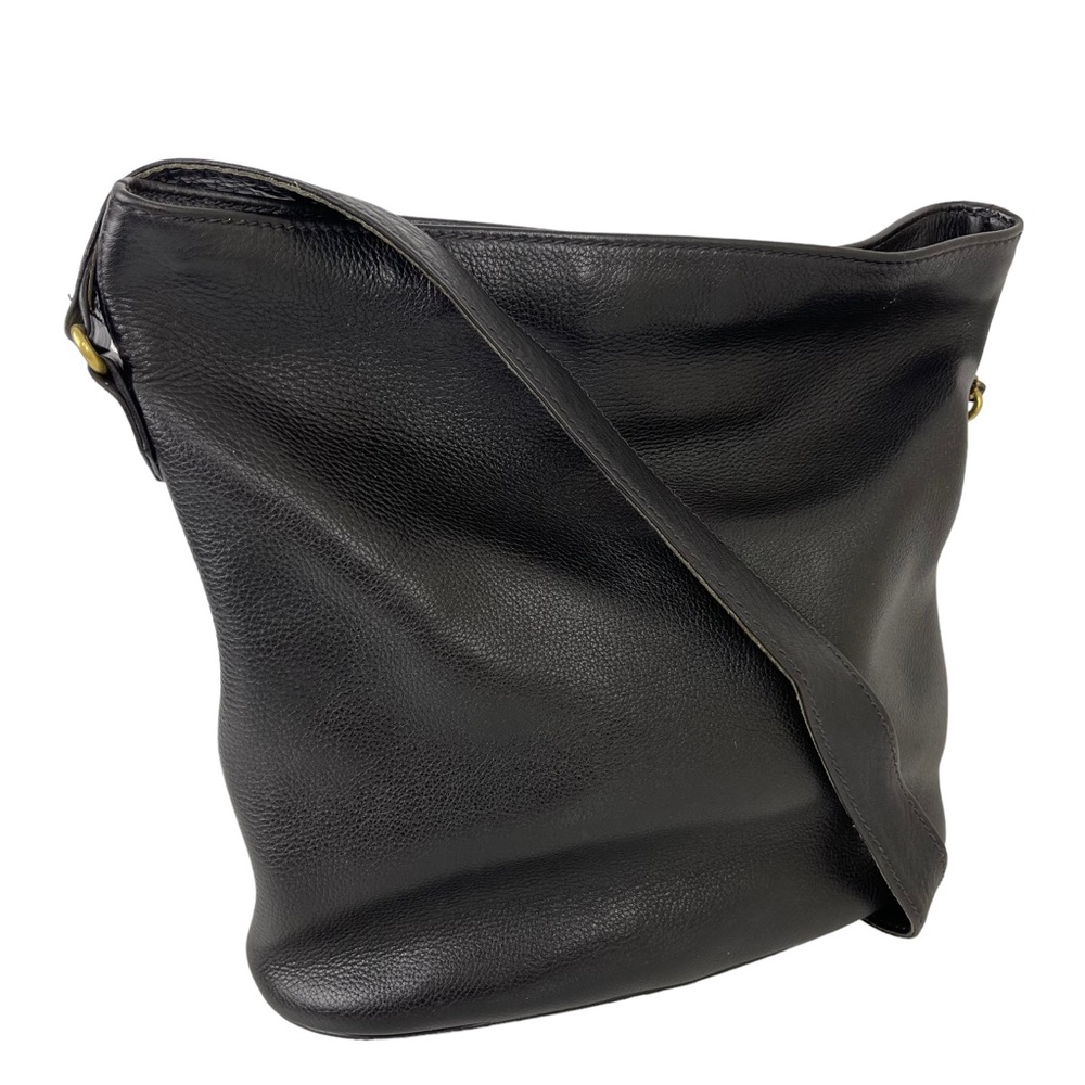 Vintage Coach Sonoma Black Pebbled Leather Bucket Crossbody Shoulder Bag 4906